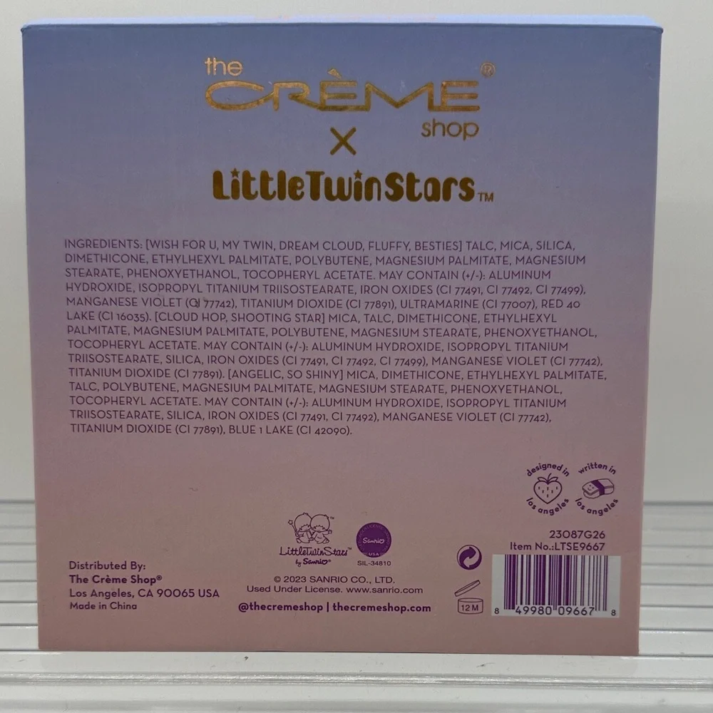 x Little Twin Stars Skincare and makeup bundle.